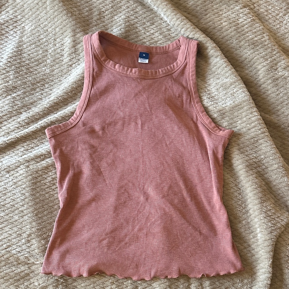 Old Navy Women's Ribbed Tank Top - pink